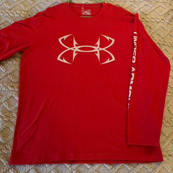 UNDER ARMOUR• Long-Sleeve Tee Shirt- Pink- Activewear-Large- Comfortable - Picture 4 of 5